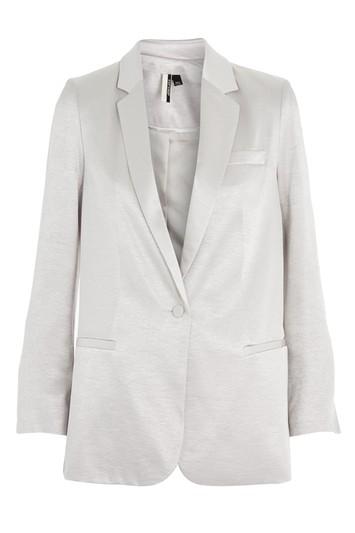 Topshop Metallic Slim Fit Blazer