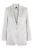 Topshop Metallic Slim Fit Blazer