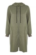 Topshop *hooded Duster Coat By Nobody's Child