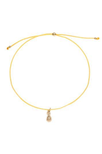 Topshop *pineapple Charm Friendship Bracelet By Orelia