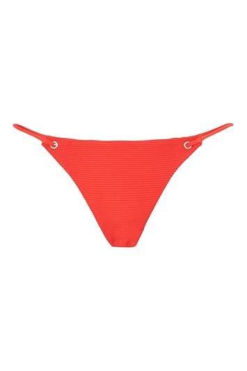 Topshop Rib Eyelet Bikini Pants