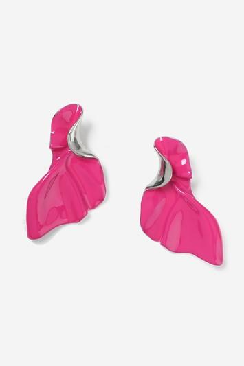Topshop Fan Enamel Clip On Earrings
