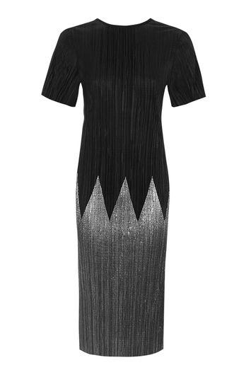 Topshop Zig Zag Plisse Dress