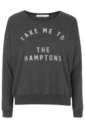 Topshop Hamptons Fleece Sweatshirt