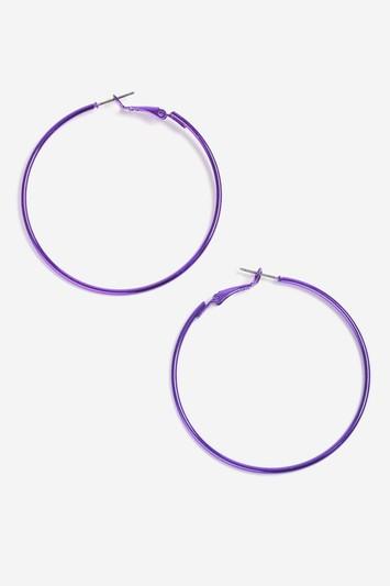 Topshop Purple Hoop Earrings