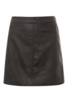 Topshop Petite Pu Classic Mini Skirt
