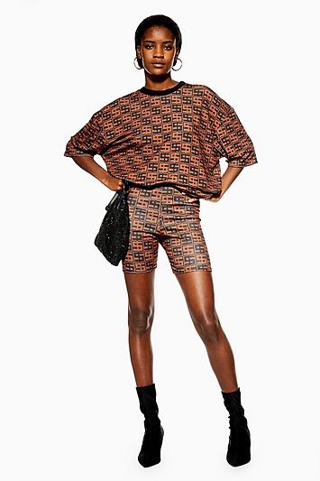 Monogram Cycling Shorts By We Own The Night
