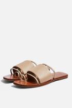 Topshop Fortune Nude Flat Sandals