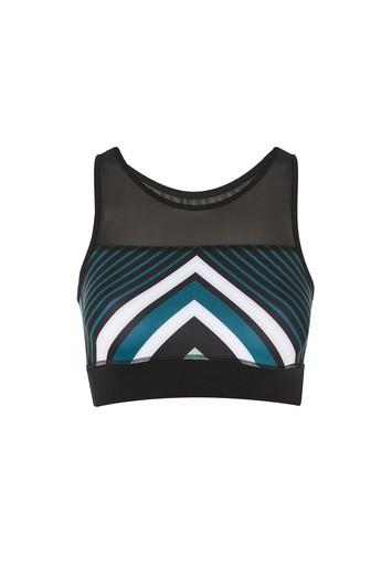 Topshop Panel Print Crop Top By Ivy Park