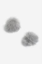 Topshop *fluffy Shoe Poms