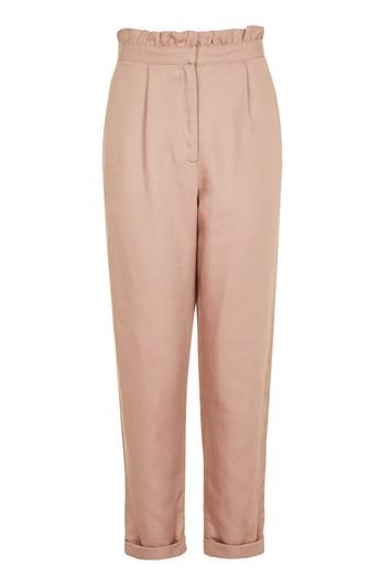 Topshop Ruffle Waist Mensy Trousers