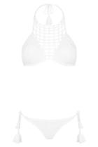 Topshop Laddered Crochet Bikini Set