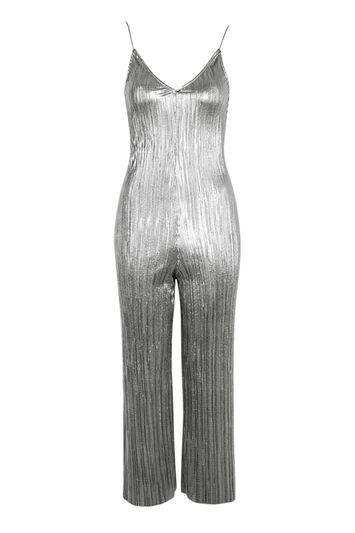 Topshop Pleated Slouch Jumpsuit