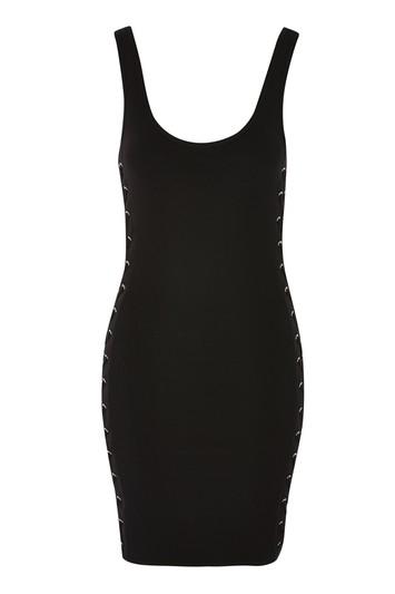 Topshop Lace Up Side Mini Bodycon Dress