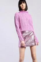 Topshop *cropped Knitted Jumper By Glamorous