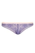 Topshop Floral Geometric Lace Brazilian Knickers