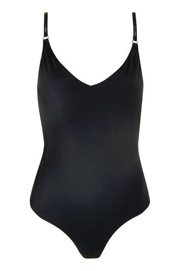 Topshop Strappy Ring Back Swimsuit