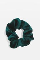 Topshop Green Velvet Corduroy Scrunchie