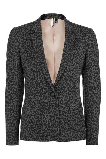 Topshop Animal Suit Jacket