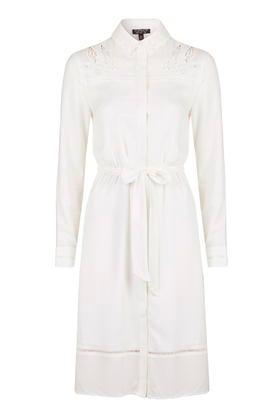 Topshop Cutwork Shirt Dress
