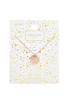 Topshop Rose Gold Plated Disc Ditsy Necklace