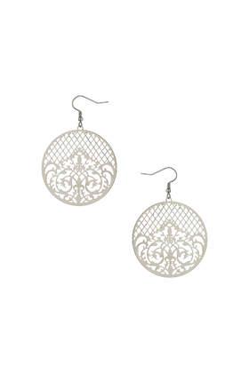 Topshop Filigree Disc Drop Earrings