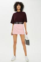 Topshop Sugar Pink Denim Skirt