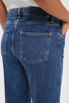 Topshop Mid Wash Wide Leg Crop Jeans By Boutique