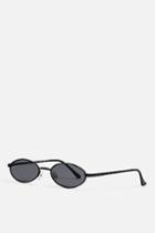 Topshop Slender Oval Sunglasses