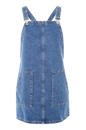 Topshop Petite Pocket Mini Pinafore Dress