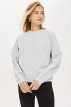 Topshop Light Grey Everyday Sweatshirt