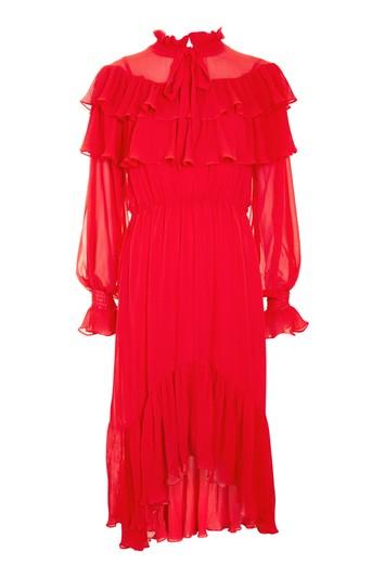 Topshop Ruffle Lace Skater Dress By Yas