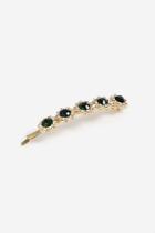 Topshop *gold Emerald Stone Barrette