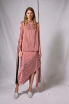 Topshop *striped Knot Skirt By Boutique