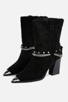 Topshop Hince High Ankle Chain Boots