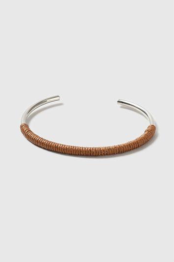 Topshop Leather Wrap Cuff