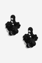 Topshop *flower Sequin Drop Earrings
