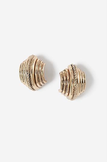 Topshop Rope Wrapped Stud Earrings