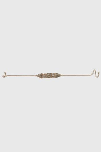 Topshop Engraved Shape Choker Necklace