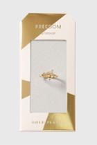 Topshop Gold Plated Dragonfly Cubic Ring