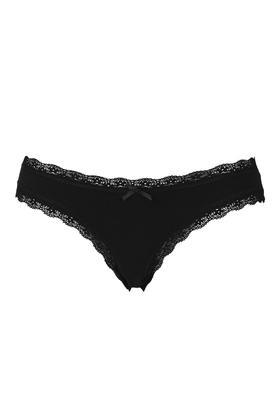 Topshop Lace Trim Cotton Mini Knickers