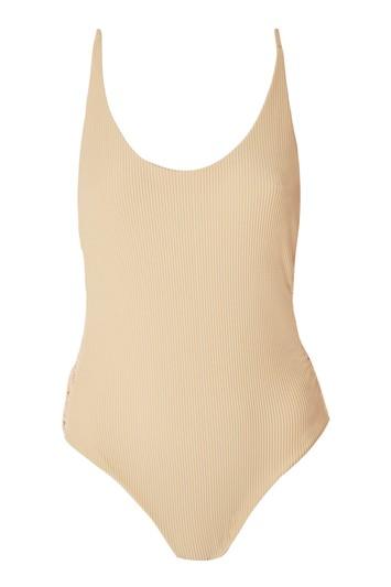 Topshop *sofia Crochet Side Swimsuit By Flook