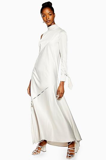 Topshop One Sleeve Maxi Dress