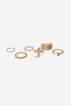 Topshop *pink Stone Ring Pack