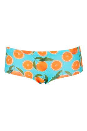 Topshop Orange Print Cheeky Knickers