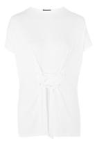 Topshop Ribbed Tie Tunic T-shirt