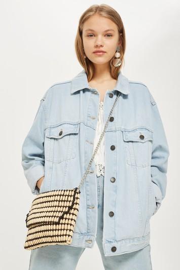 Topshop Wooden Beaded Cross Body Bag