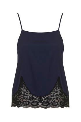 Topshop Embroidered Pyjama Cami Top