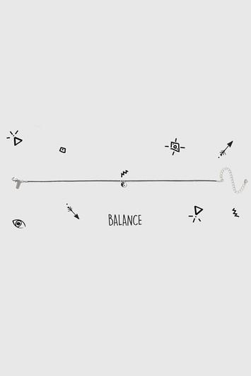 Topshop Balance Ying Yang Drop Choker