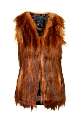 Topshop *faux Fur Play Gilet By Unreal Fur